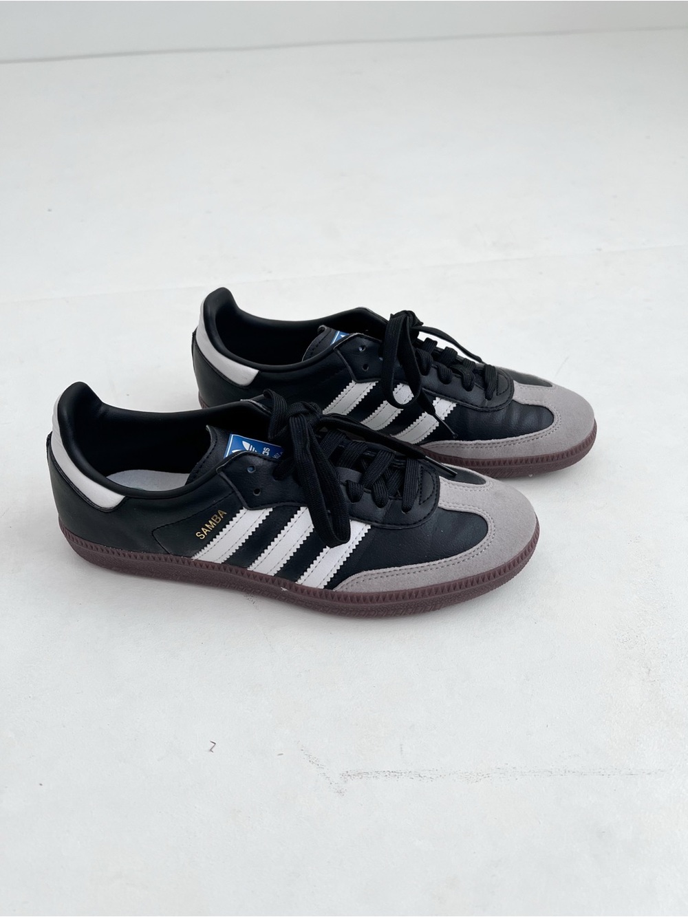 RARE adidas Samba Vegan Leather Sneakers - Black / White / Gray